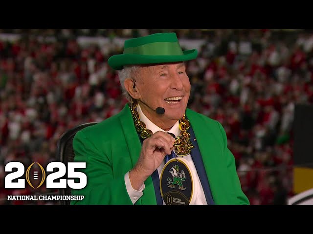 Lee Corso's 2025 National Championship headgear pick ☘️ | College GameDay