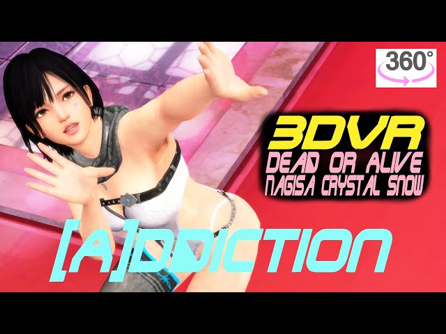 3DVR360 VRMMD Dead Or Alive Nagisa Crystal Snow, Addiction, Dance, デッドオアアライブ ナギサクリスタル ダンス