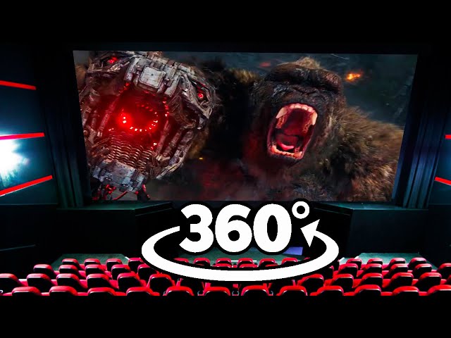 360° Cinema | Godzilla vs Kong vs Mechagodzilla | Final Battle 4K