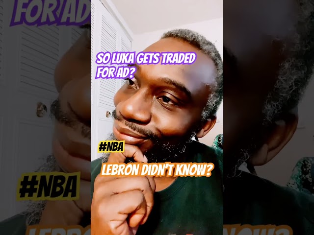 #nba Luka gets traded to L.A? And Lebron ain’t know? #lebronjames #basketball #espn Lakers???