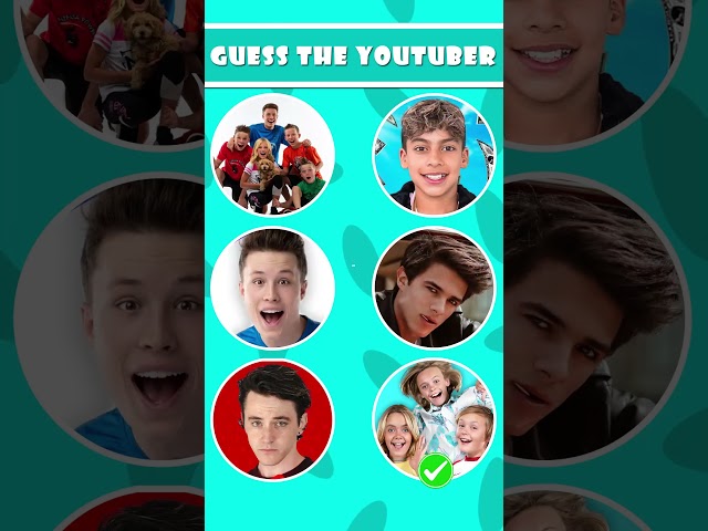 Guess The Youtuber | Brent Rivera, Fun Squad, Bryton Myler #guess #short #song #quiz