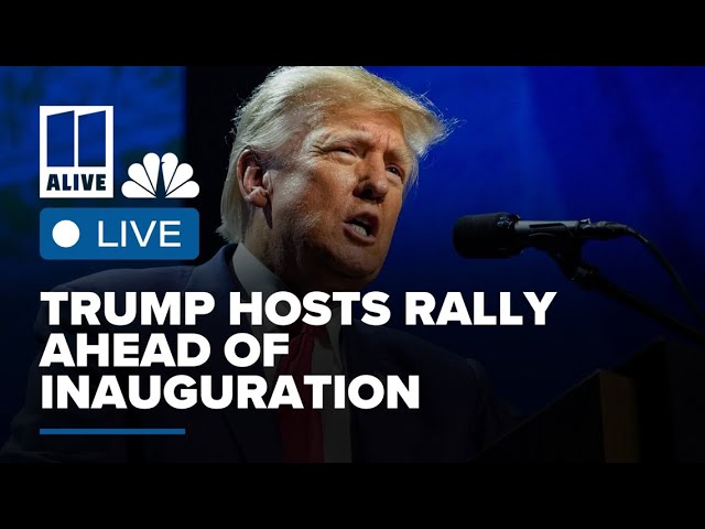 LIVE STREAM: Trump rally live coverage ahead of Inauguration