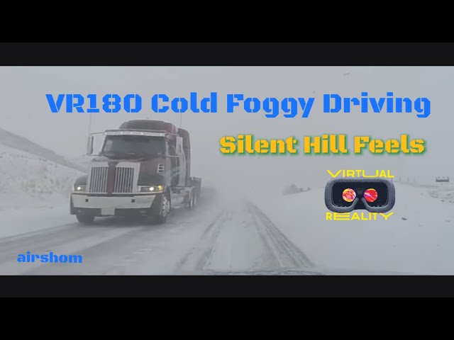 VR180 Cold Foggy Driving - Silent Hill Feels - airshom