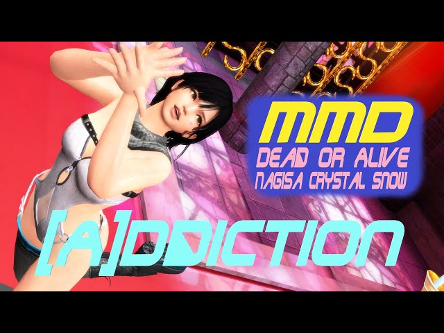 MMD Dead Or Alive Nagisa Crystal Snow, Addiction, Dance, デッドオアアライブ ナギサクリスタルスノー ダンス 4K60FPS