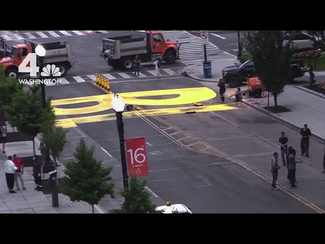 DC paints ‘Black Lives Matter’ on street near White House