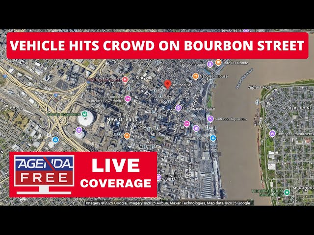 Vehicle Hits Crowd on Bourbon Street, 10 Dead - LIVE Breaking News Coverage (New Orleans)