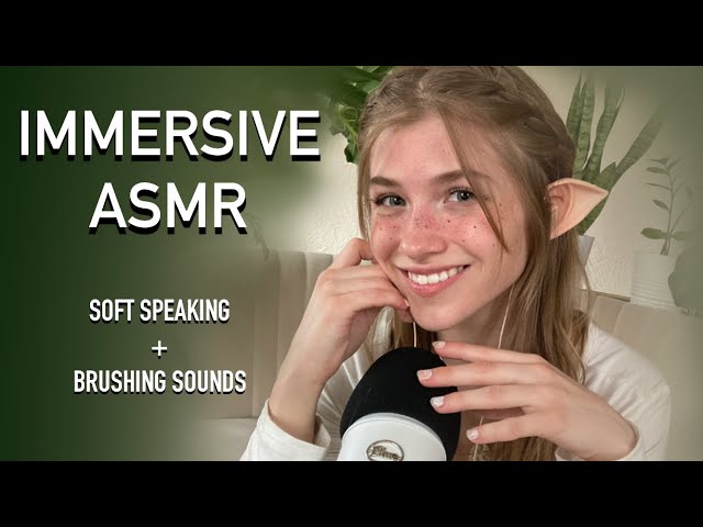 [ASMR] Soft Spoken Affirmations With 2 Different Brushing Sounds 🌿🎧