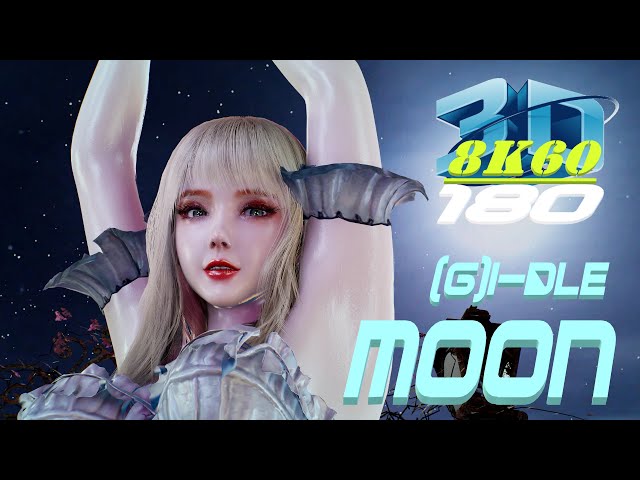 (G)I-DLE - MOON, (여자아이들), VR180, 3D, Dance, MMD, ダンス, VaM, kpop, 8K60