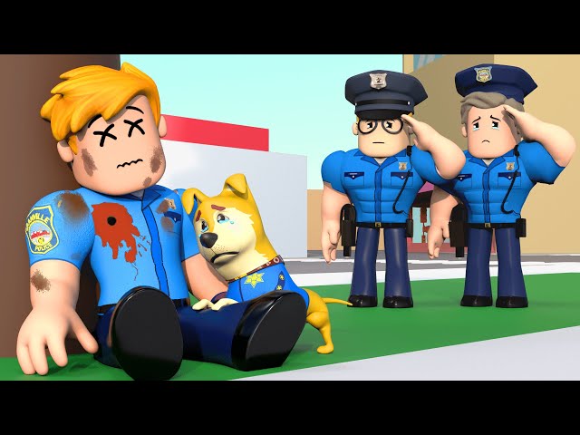 ROBLOX Brookhaven 🏡RP - SAD STORY: Police Dog Sad Story | Roblox Hero