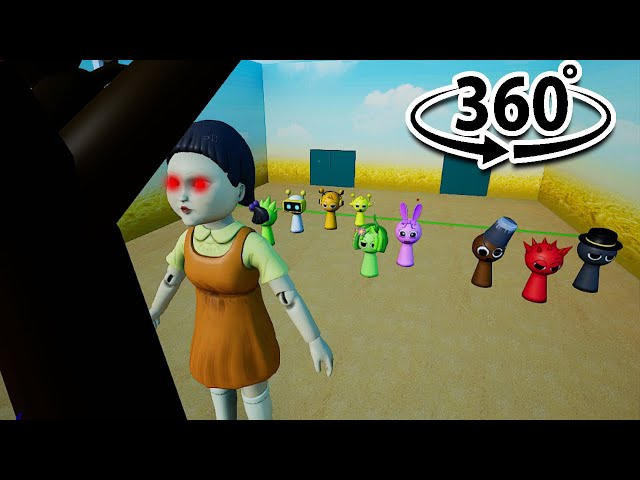 Sprunki Dominates Squid Game: Pro Player in Action (360° View)