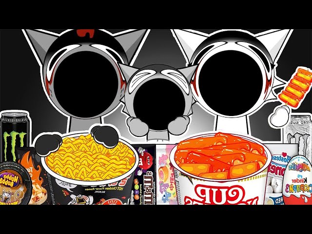 Incredibox Sprunki POP - WENDA Family Horror Convenience Store Food Mukbang Animation