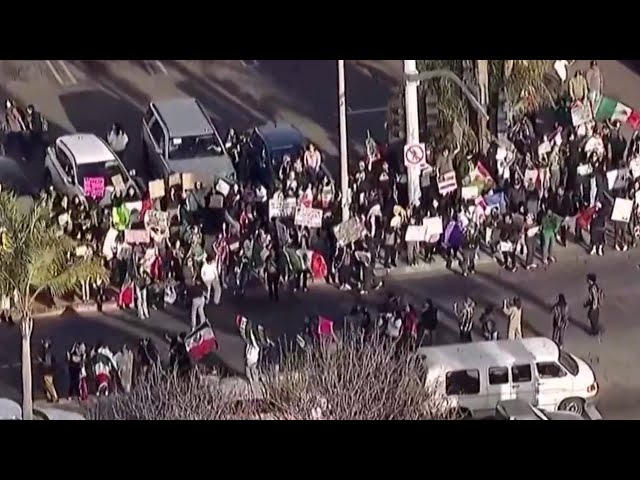 Hundreds in National City rally to protest ICE raids, immigration crackdown | NBC 7 San Diego