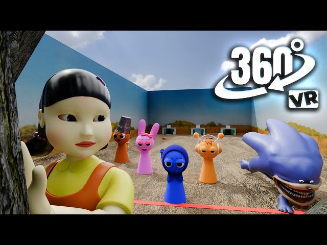 SQUID GAME 2 Red Light Green Light with Incredibox Sprunki | 360° VR EXPERIENCE | 4K