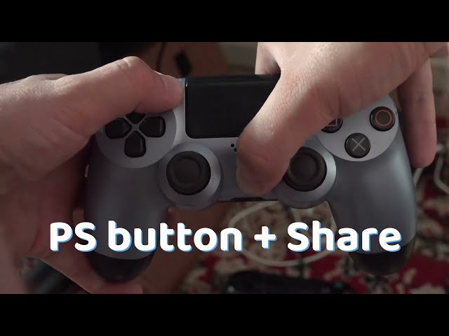 How to connect PS4 controller if blinking white