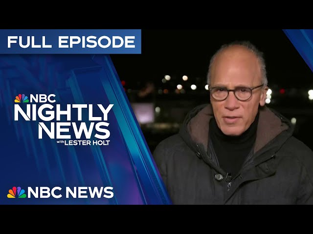 Nightly News Full Episode - Jan. 30