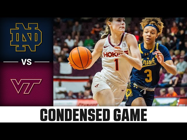 Notre Dame vs. Virginia Tech Condensed Game | 2024-25 ACC Women's Basketball